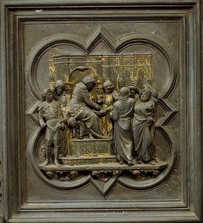 Christ before Pilate Lorenzo Ghiberti